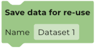 Save data for re-use
