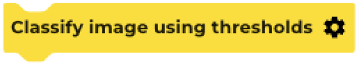 Classify image using thresholds