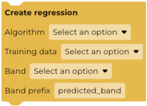 Create regression
