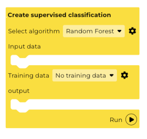 Create supervised classification