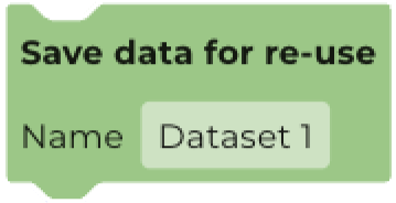 Save data for re-use