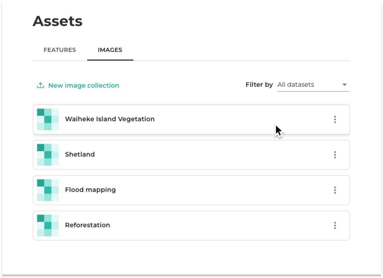 Image Collections Default Upload an image collection