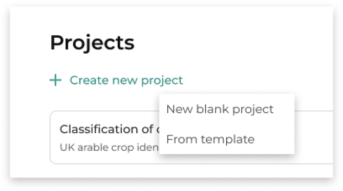 1 template project - open template
