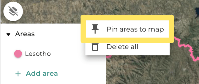 2 pin areas to map