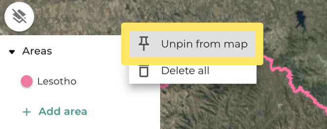5 unpin from map